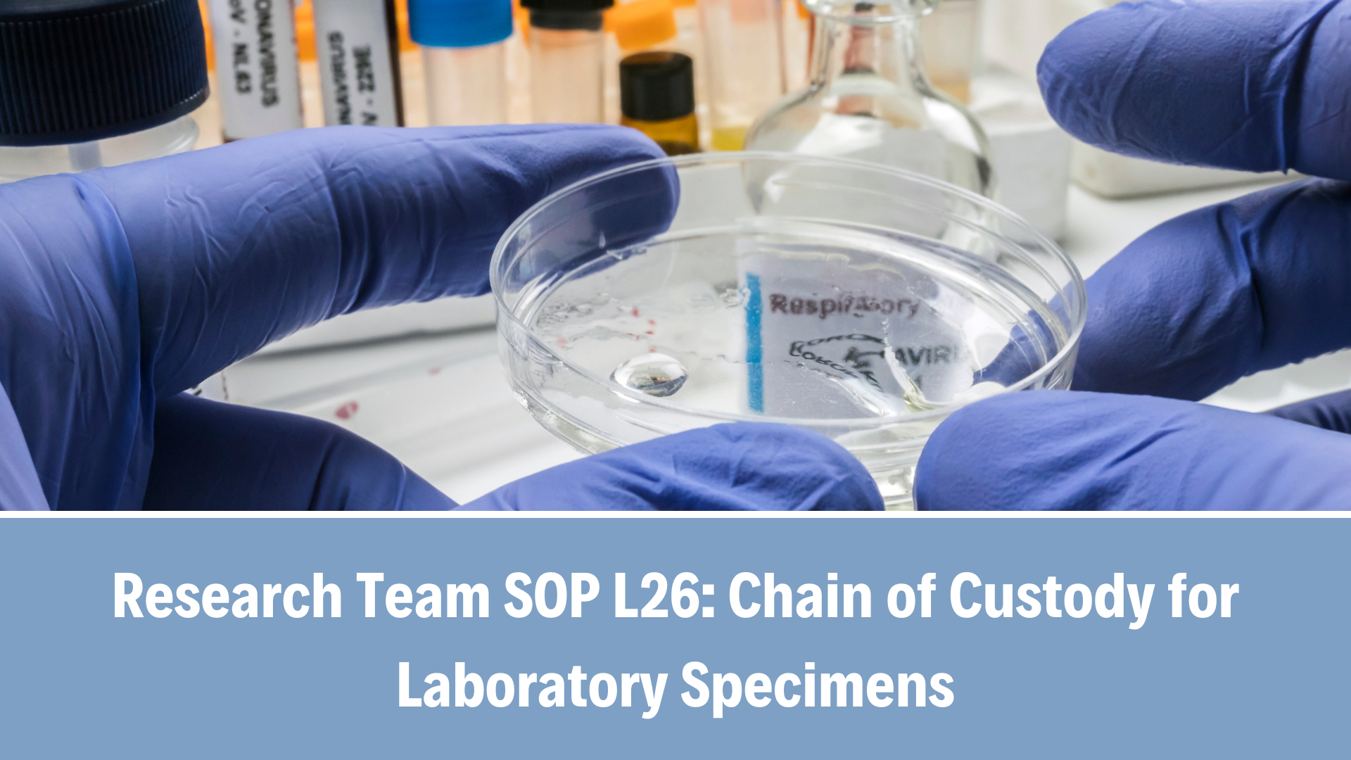 Research Team SOP L26: Chain of Custody for Laboratory Specimens and Critical Laboratory Result Management, V5.0, 24 April 2025