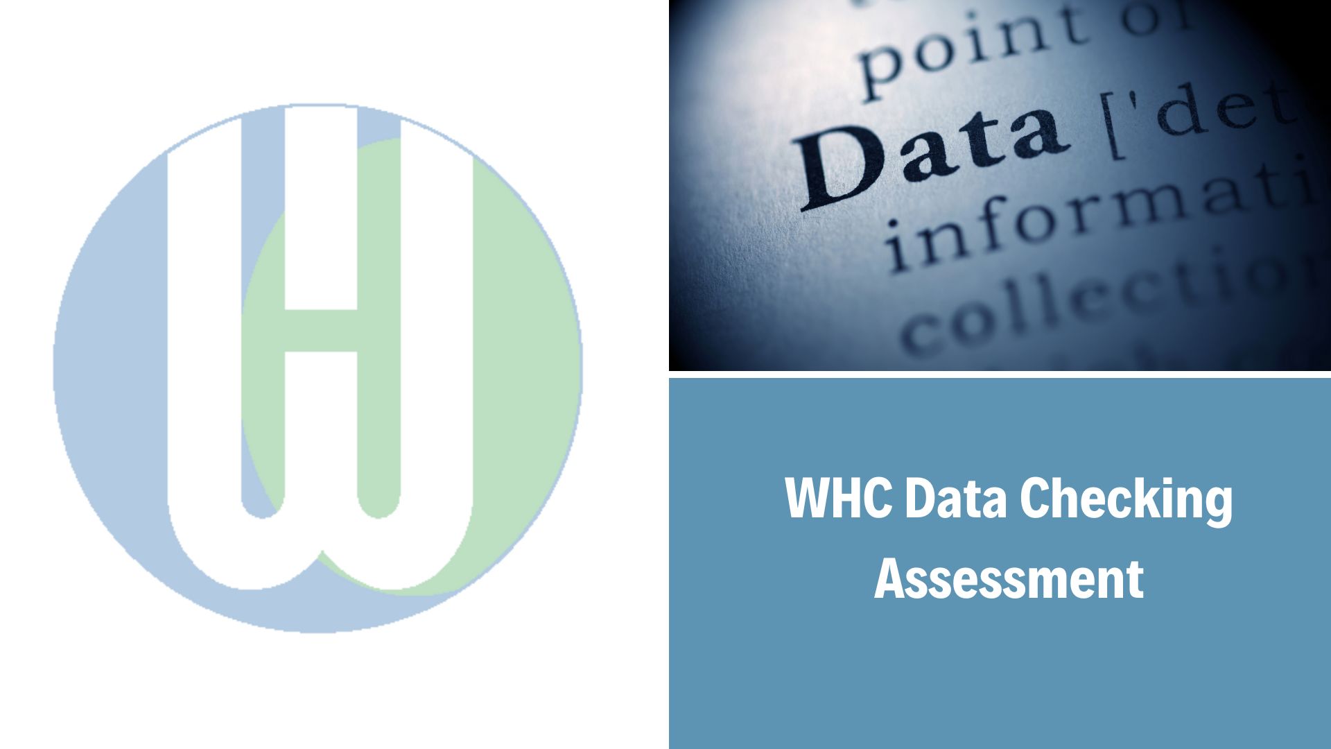 WHC Data Checking Assessment